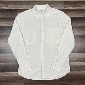 Monadic Los Angeles Aetna Bone Seersucker Long Sleeve Textured Shirt Men’s Sz M